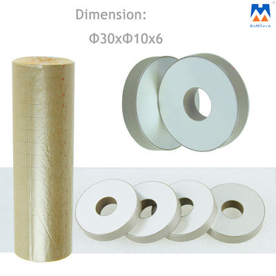 حلقات سيراميك كهرضغطية PZT8 30X10X6mm لمحول الطاقة بالموجات فوق الصوتية